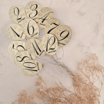 Дървени месечинки - балони